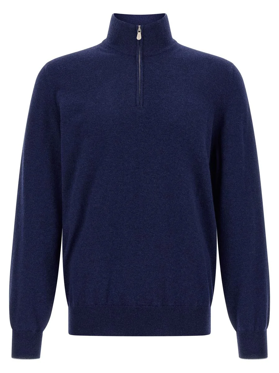 Brunello Cucinelli Half-Zip Sweater - 1