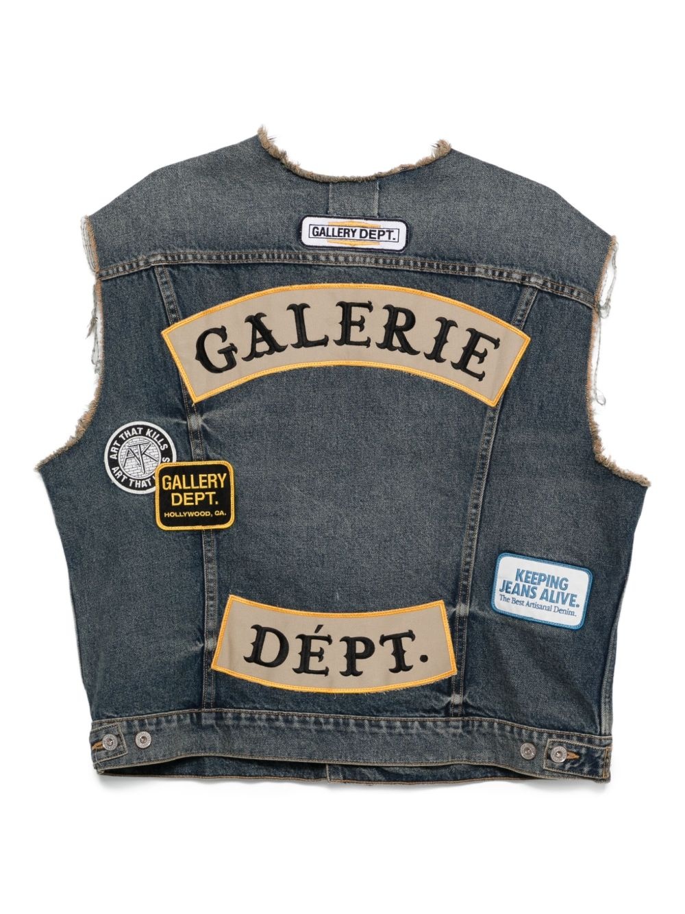 denim waistcoat - 2