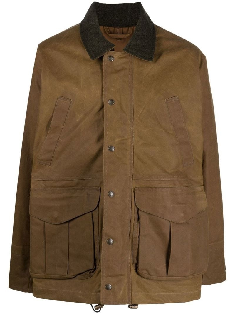 waxed cotton field jacket - 1