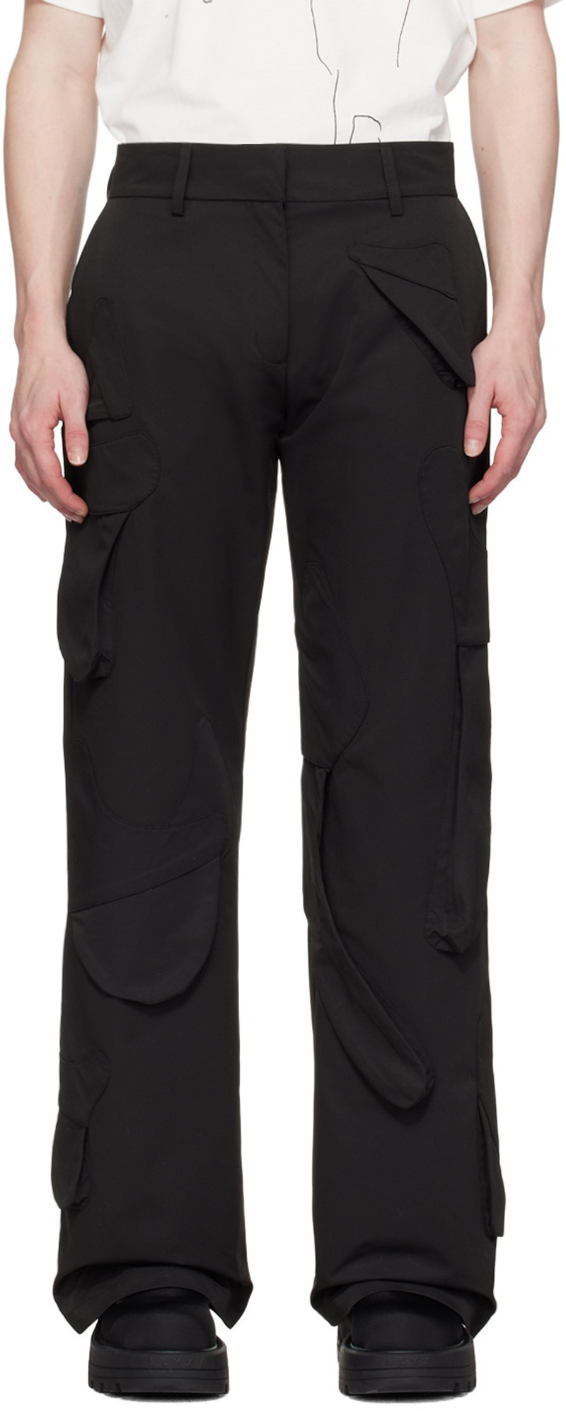 Black Conflagrant Cargo Pants 1