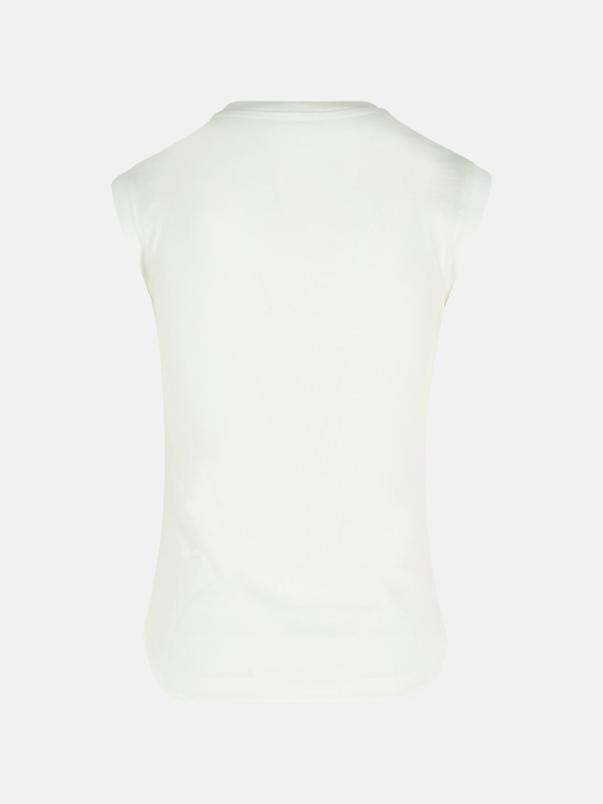 WHITE COTTON TANK TOP - 3