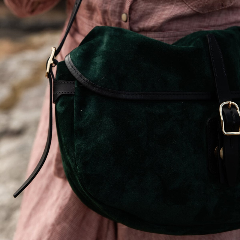 MARGOT HALF MOON FISHERMAN'S BAG  -  DARK GREEN 6