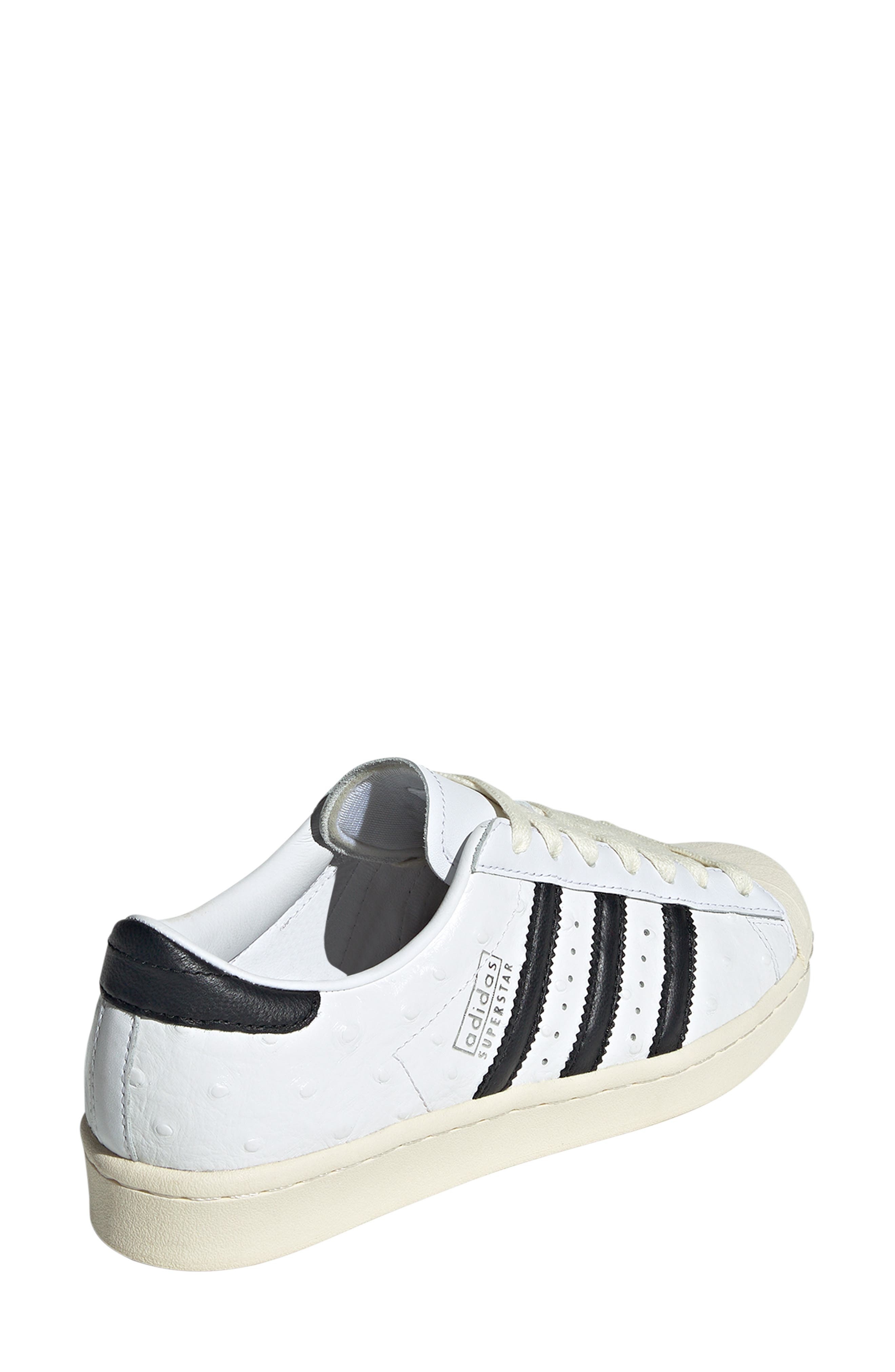 adidas Superstar Embossed Sneaker in White/Black/Cream White at Nordstrom - 2