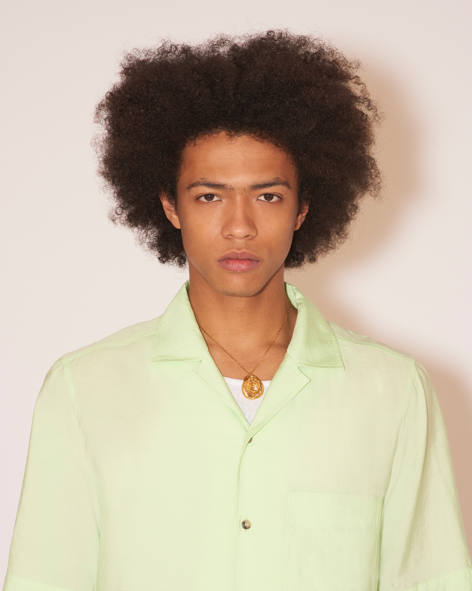BODIL - Pongee shirt - Jade - 5