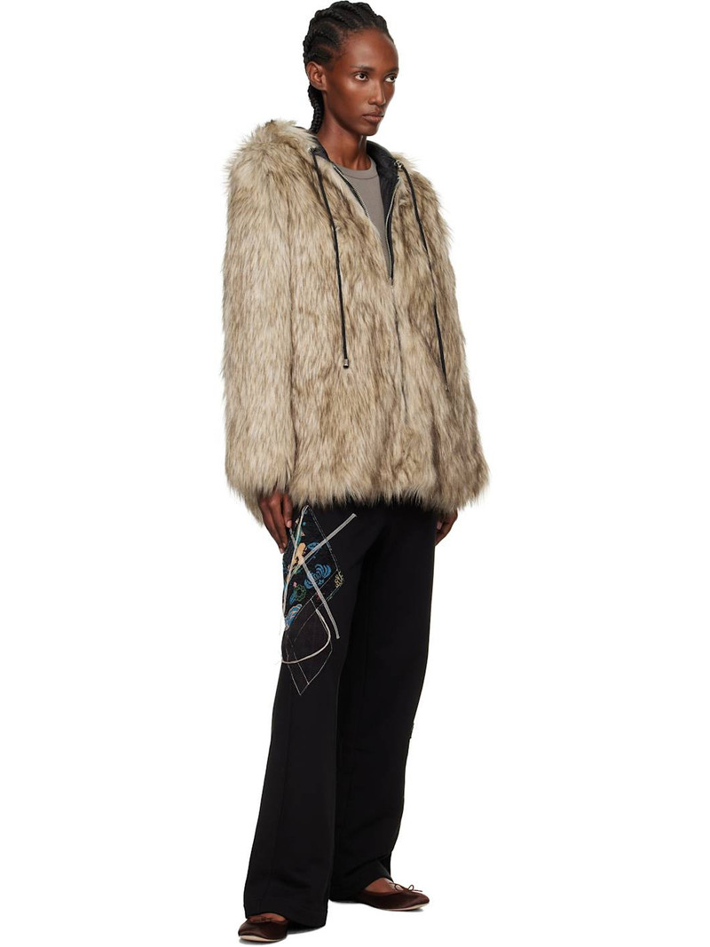 OPEN YY Black Argyle Patched Lounge Pants outlook