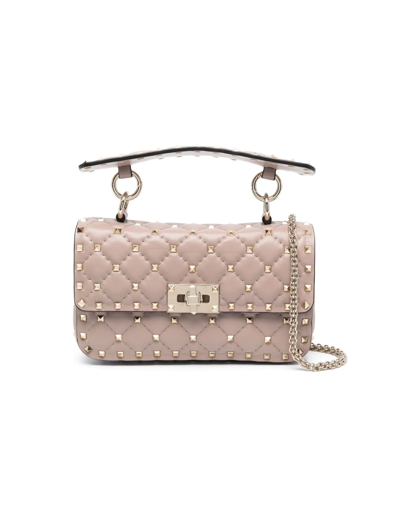 Rockstud Spike Small Leather Shoulder Bag - 1