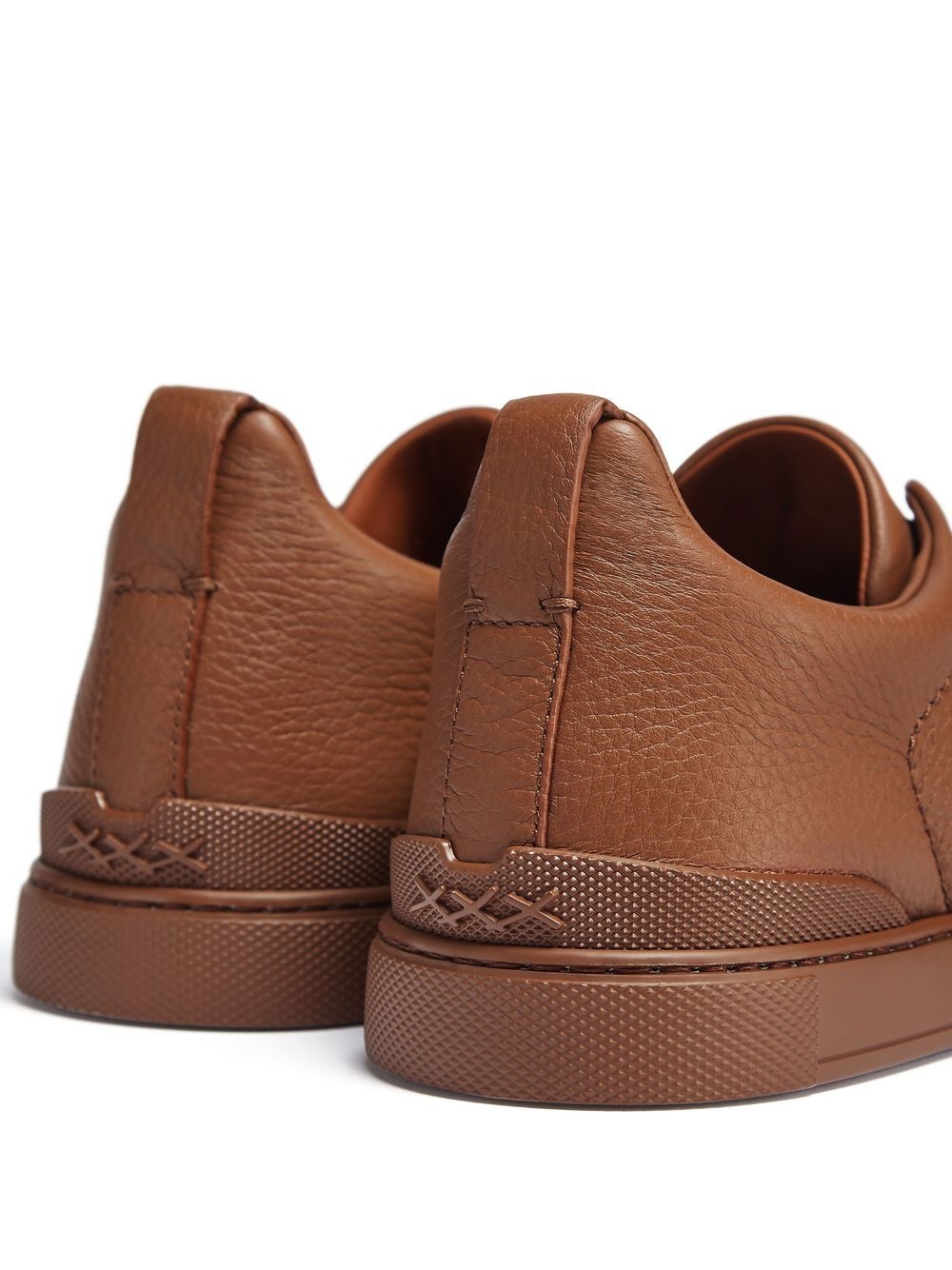 Triple Stitch leather sneakers - 3