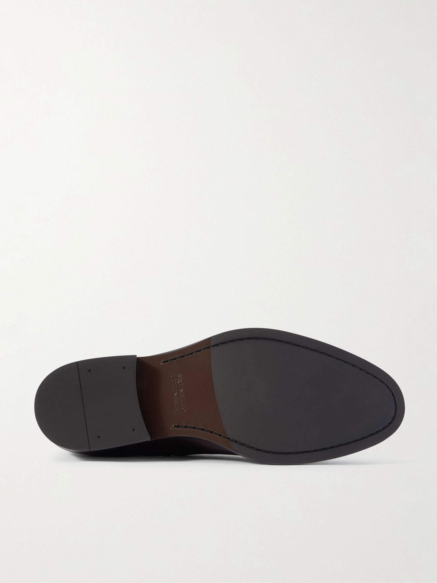 Leather Chelsea Boots Burgundy - 3