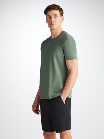 Derek Rose Men's T-Shirt Barny Pima Cotton Soft Green outlook