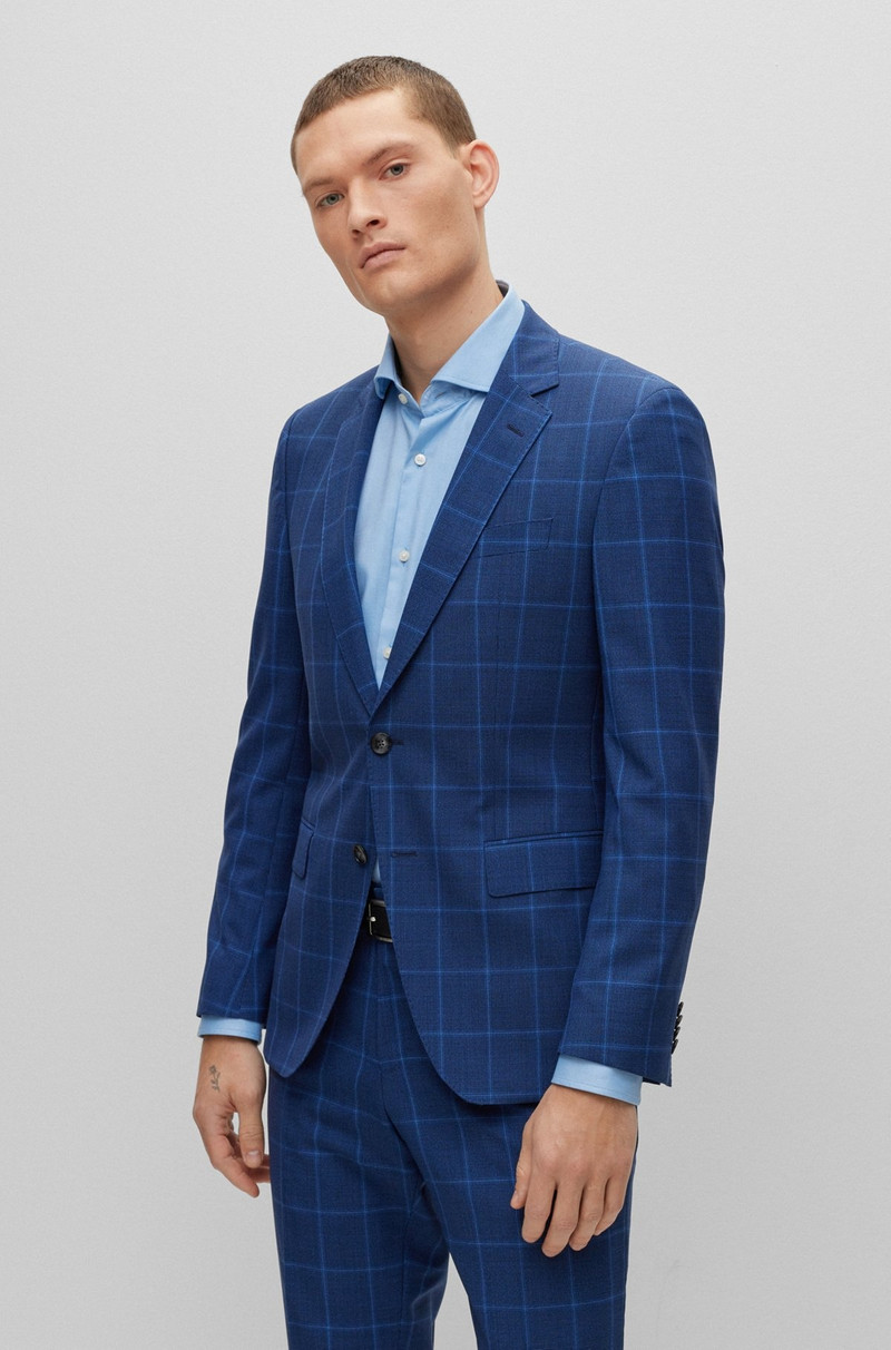 SLIM-FIT SUIT IN CHECKERED VIRGIN WOOL 3
