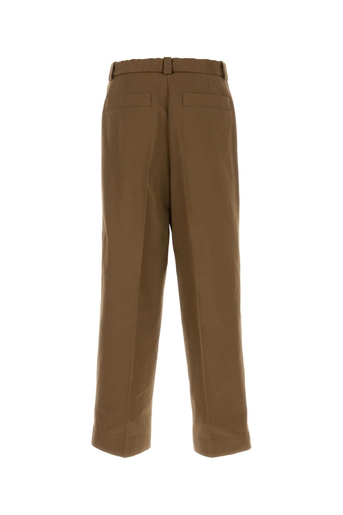 Jil Sander Men Brown Twill Pant - 2