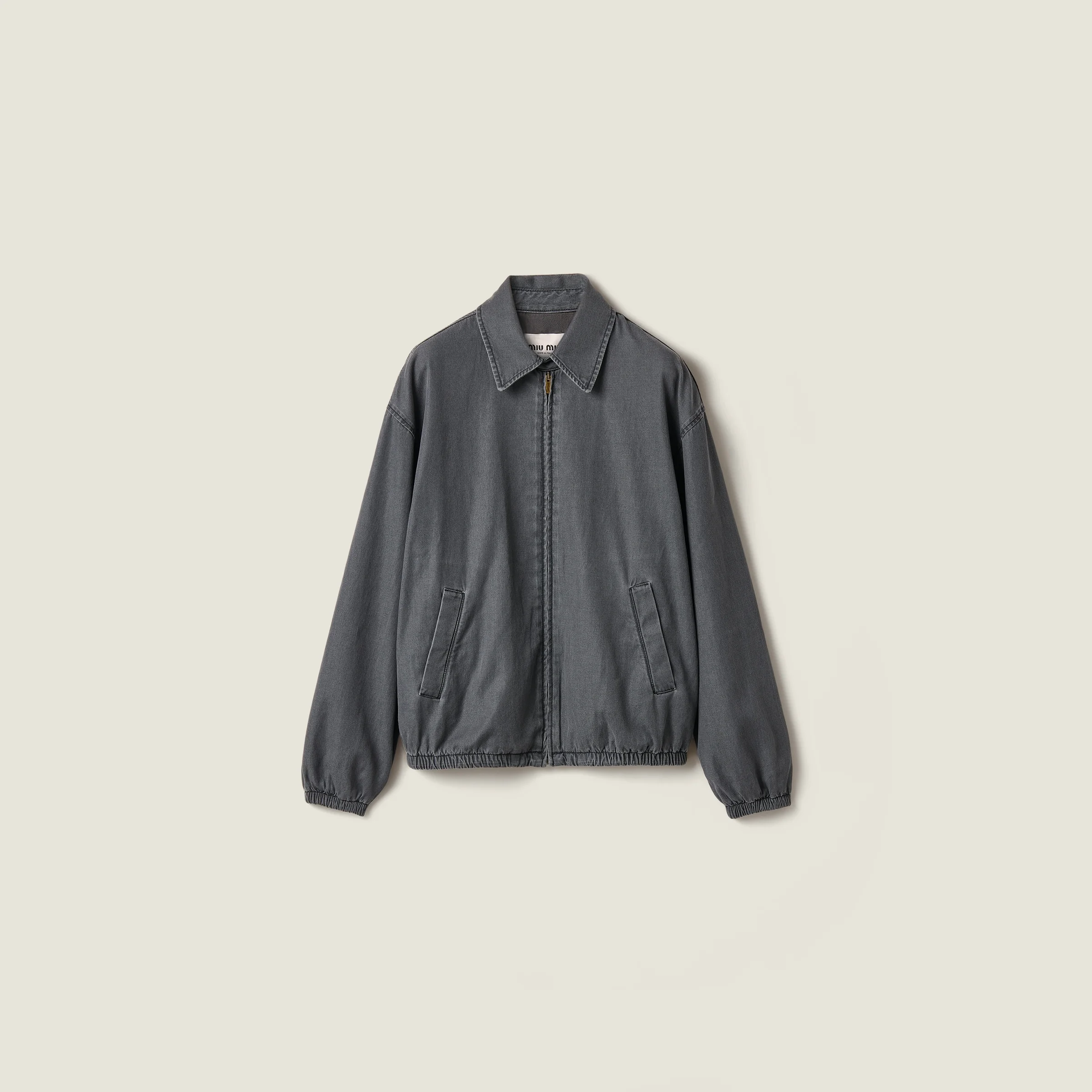 Chambray blouson jacket - 1