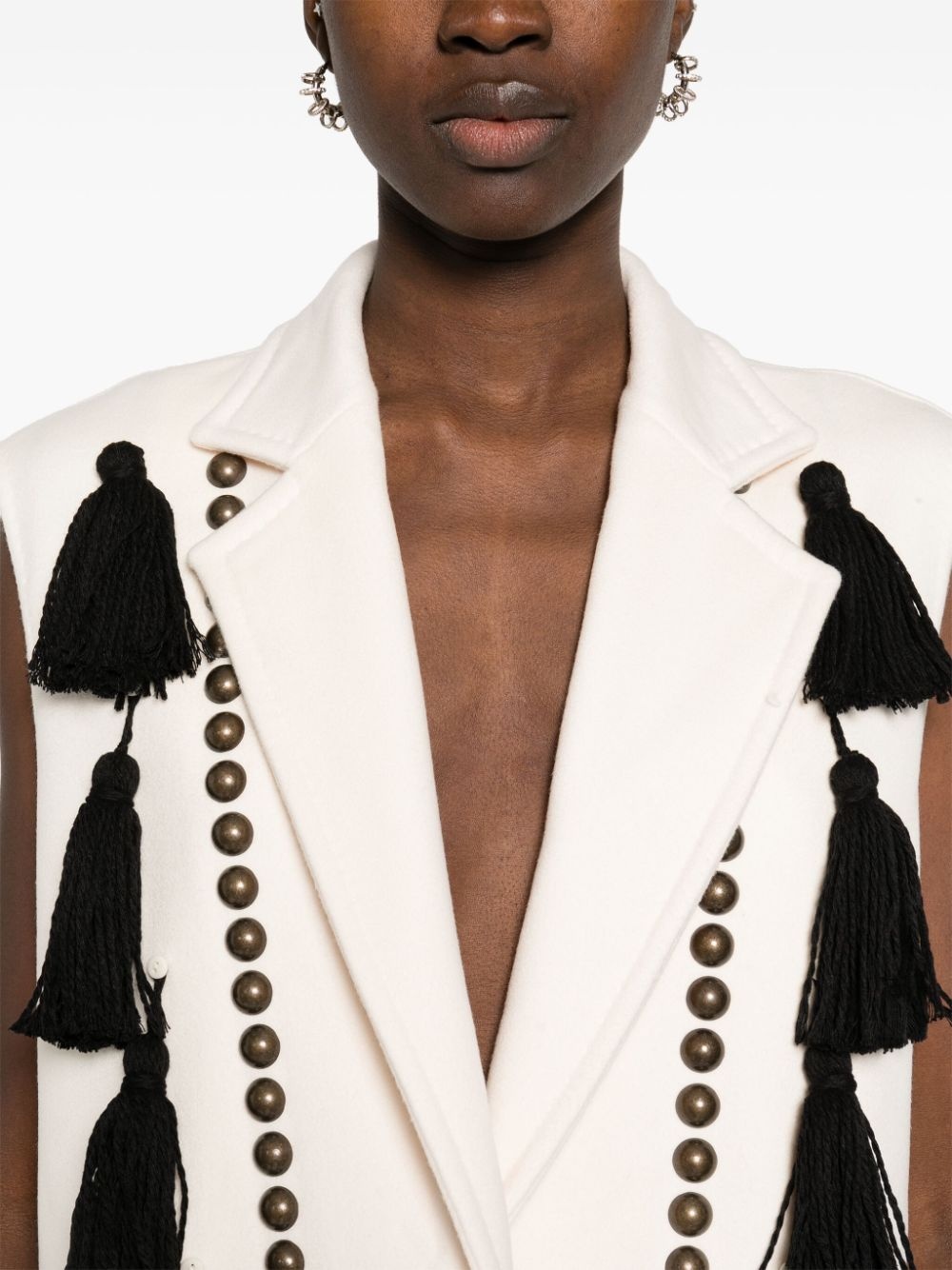 Max Mara Max Mara Women Studded Wool Vest | luosophy