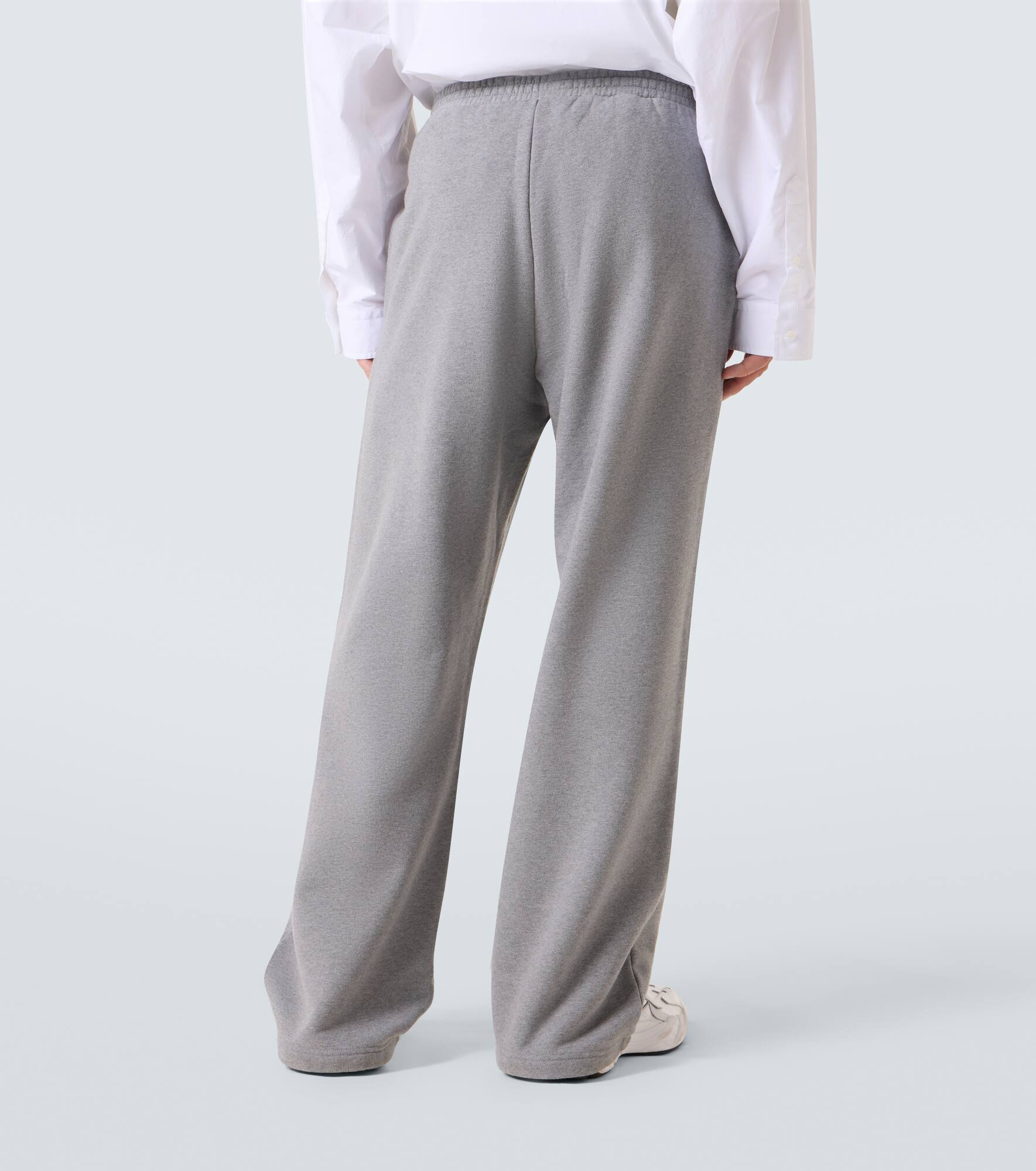 Cotton jersey wide-leg sweatpants - 4