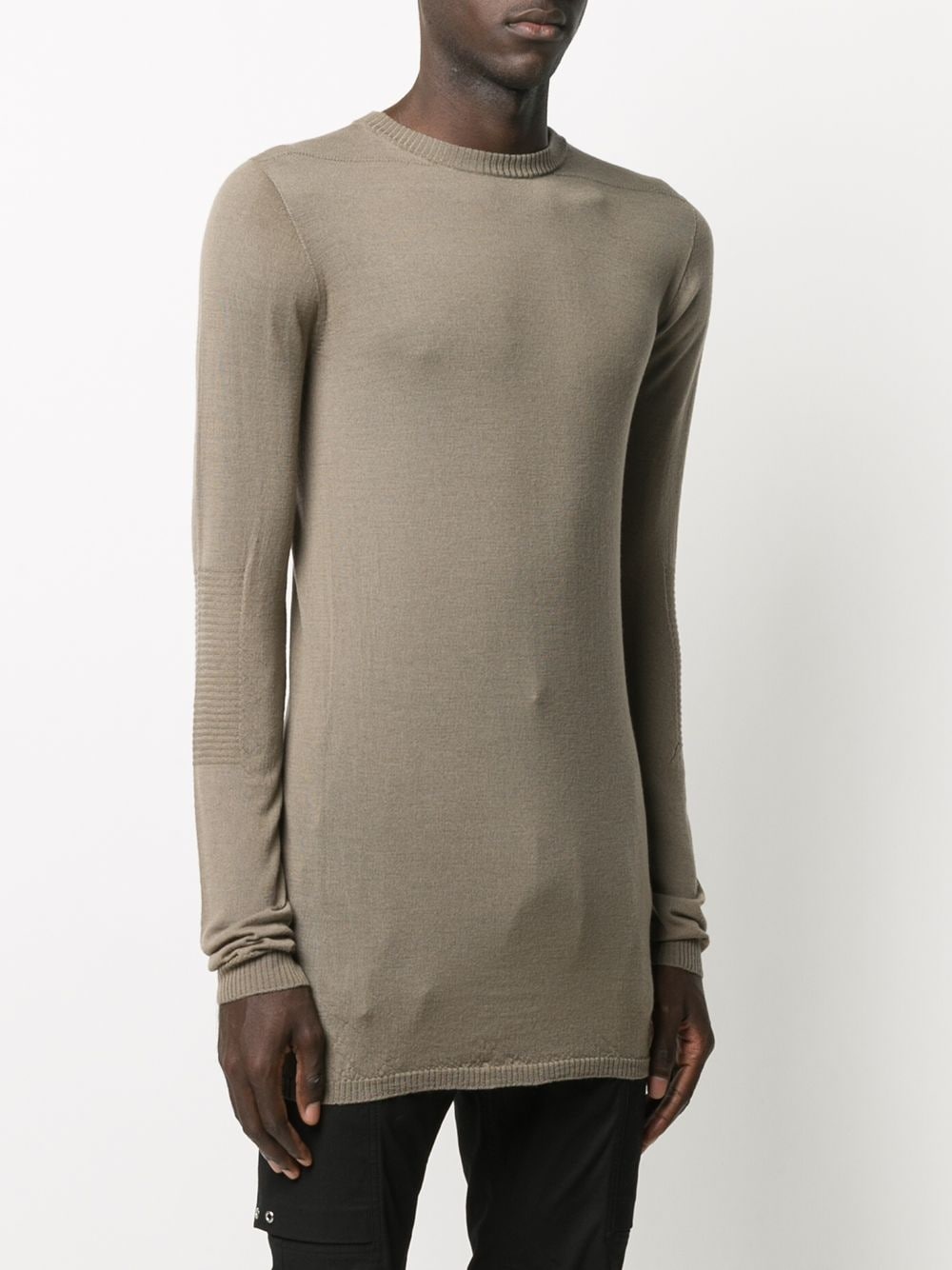 fitted knitted jumper - 3