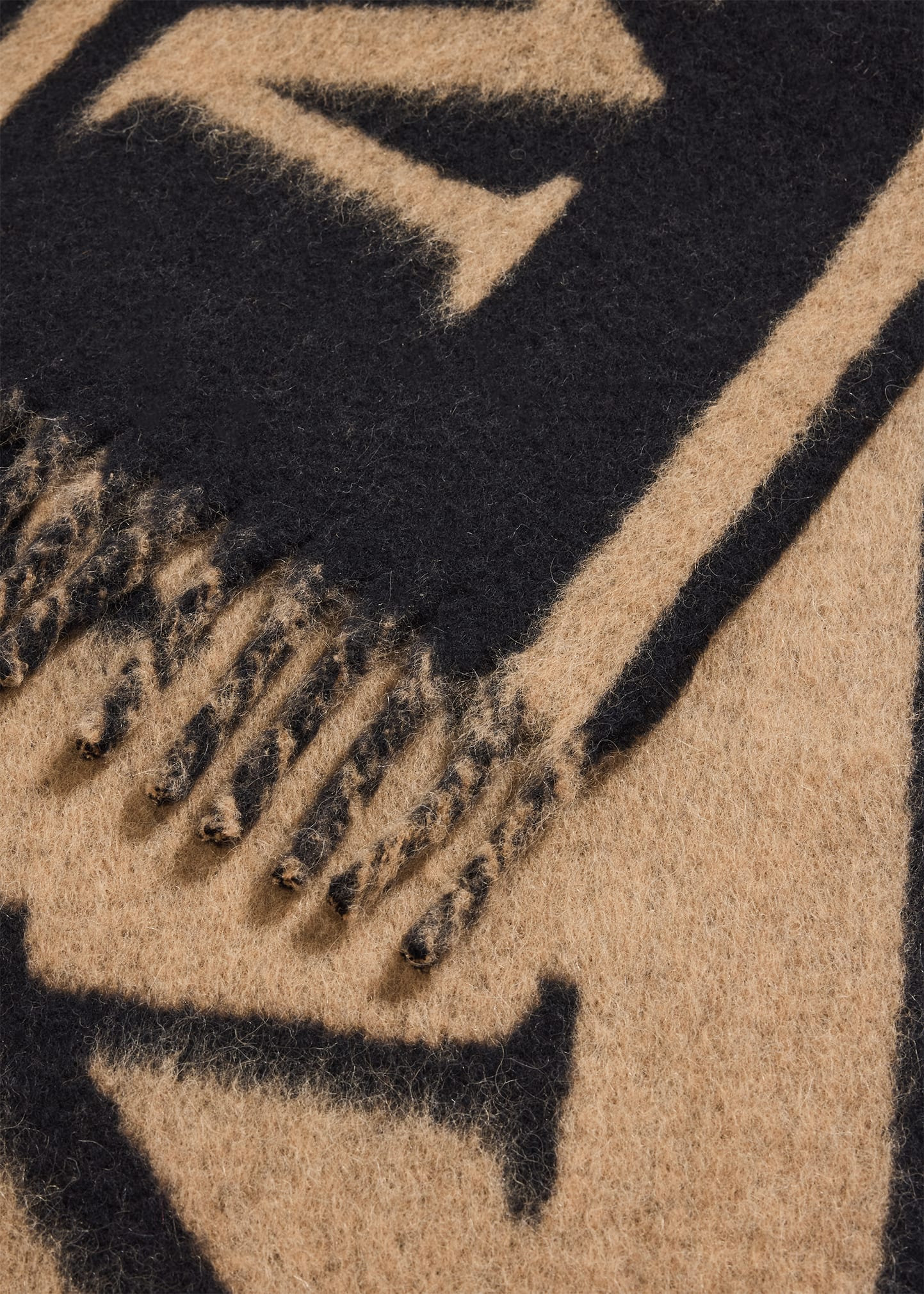 Wool-Blend Logo Jacquard Scarf - 4