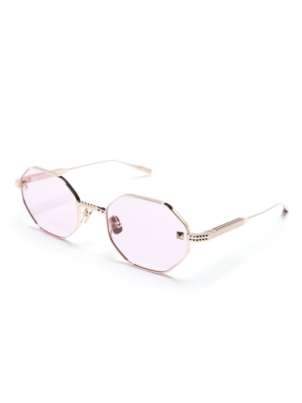 Rockstud geometric-frame sunglasses - 2