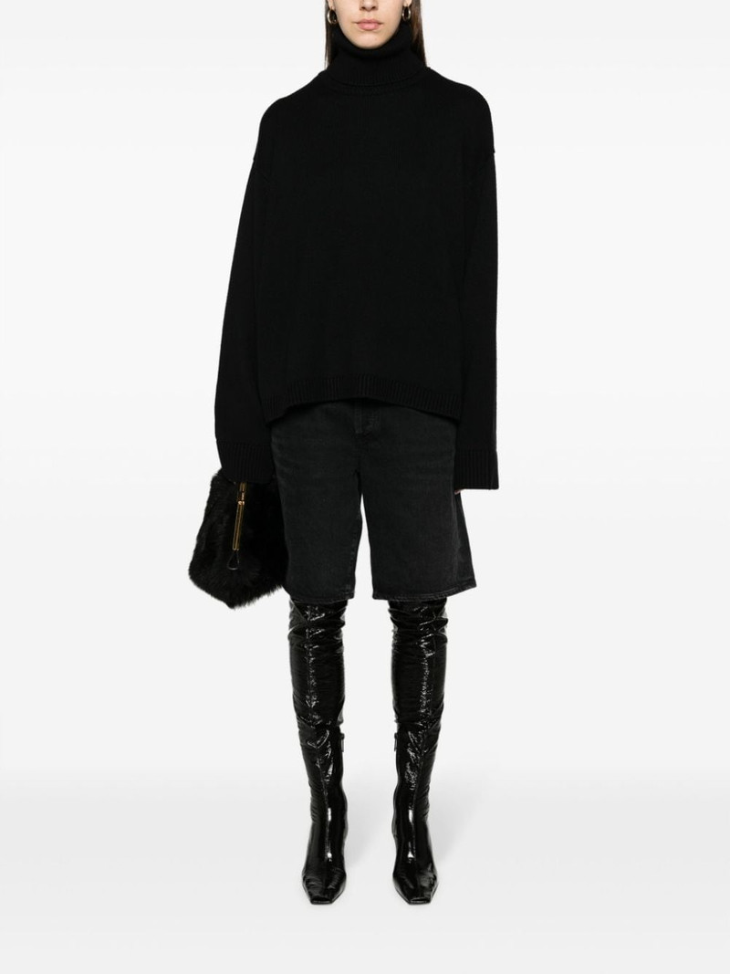 The Frankie Shop Rhea trapeze roll-neck jumper outlook