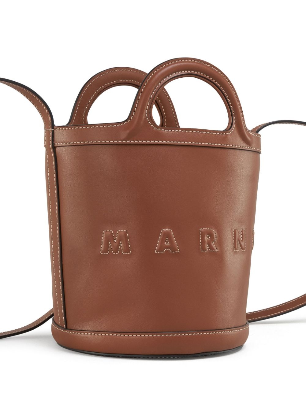 Tropicalia leather bucket bag - 6