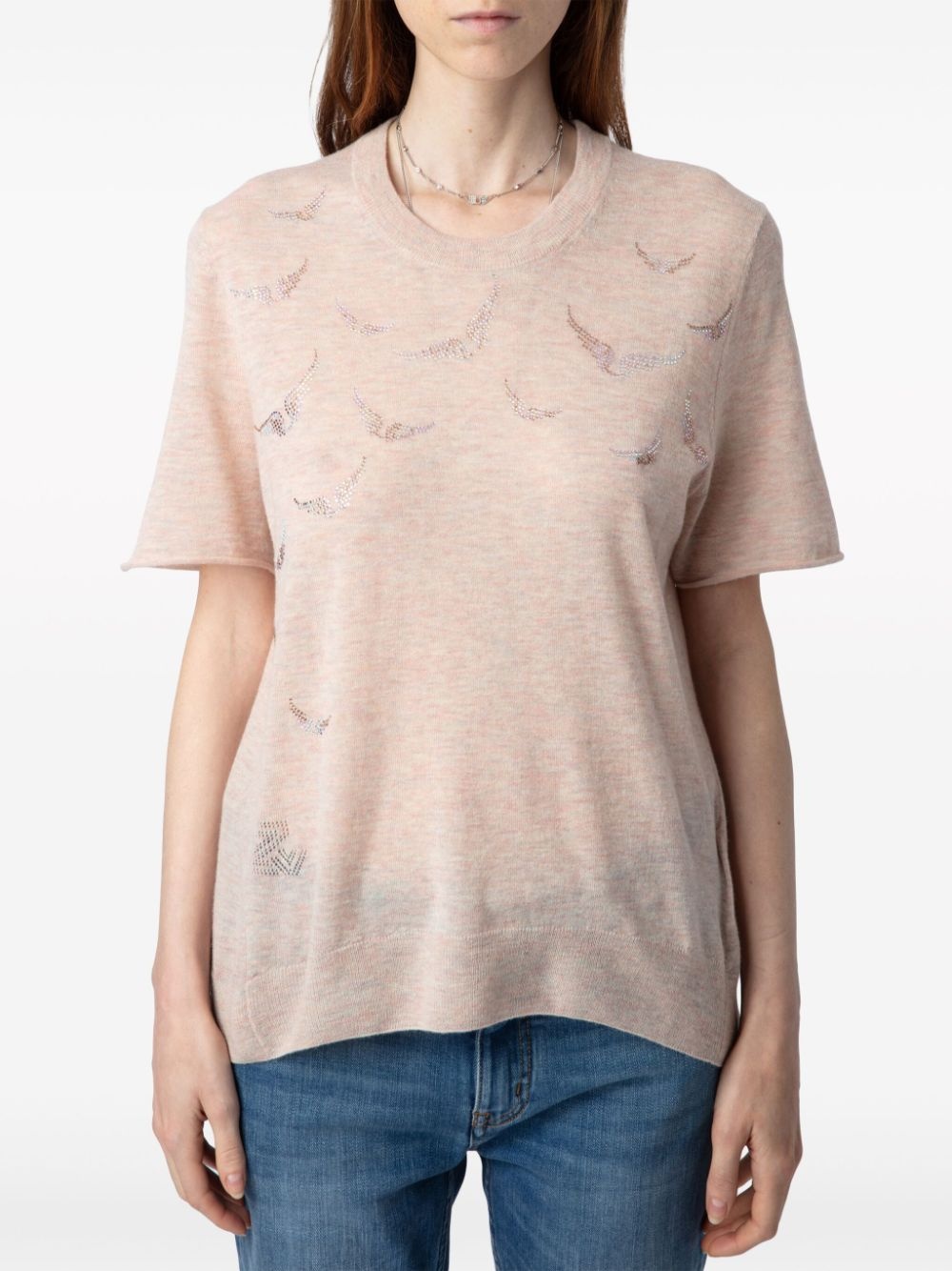 Ida crystals cashmere top - 6