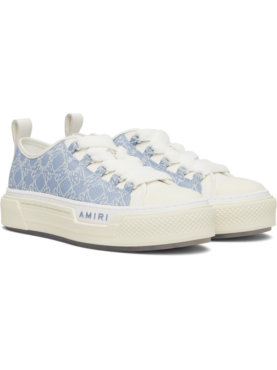 Blue & White MA Quad Court Low Sneakers - 4