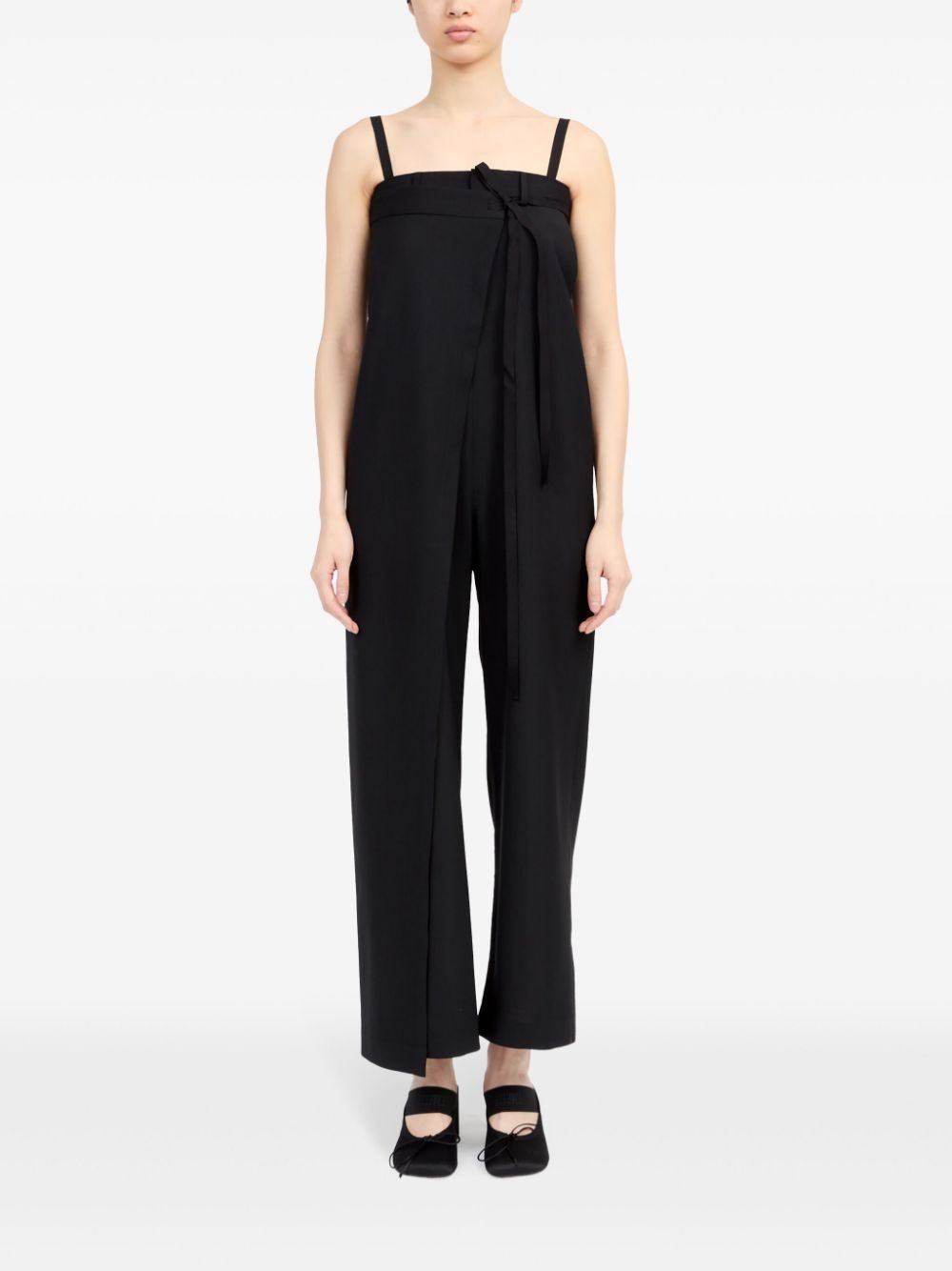 single-stitch logo playsuit - 2