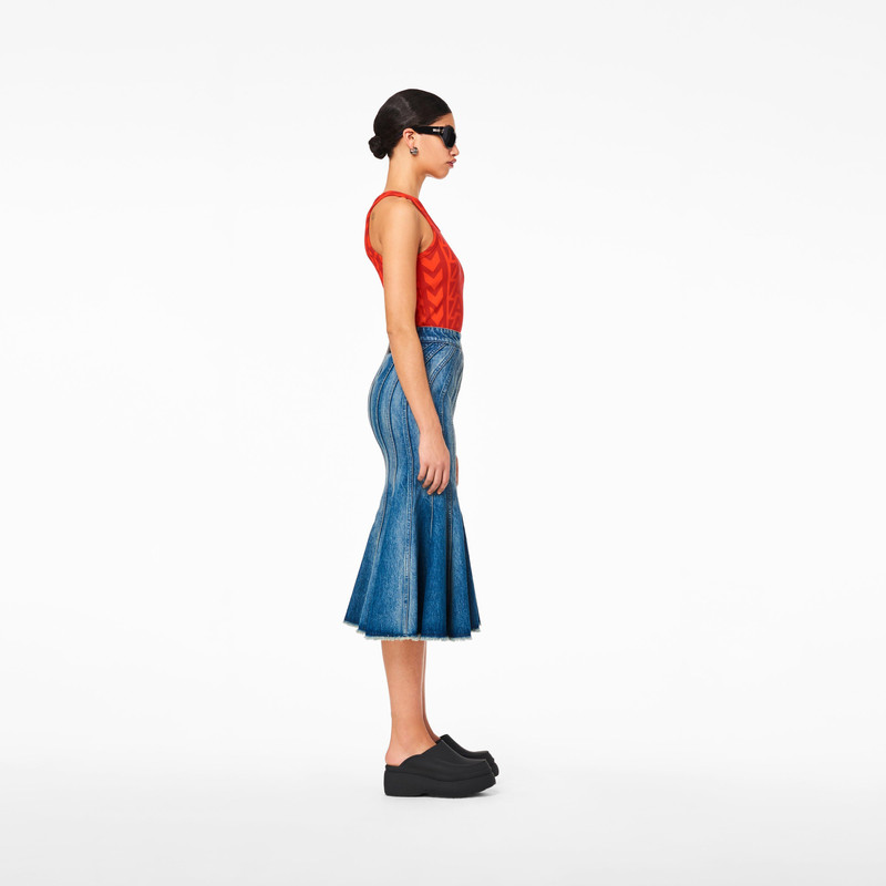 THE WAVE DENIM SKIRT 3