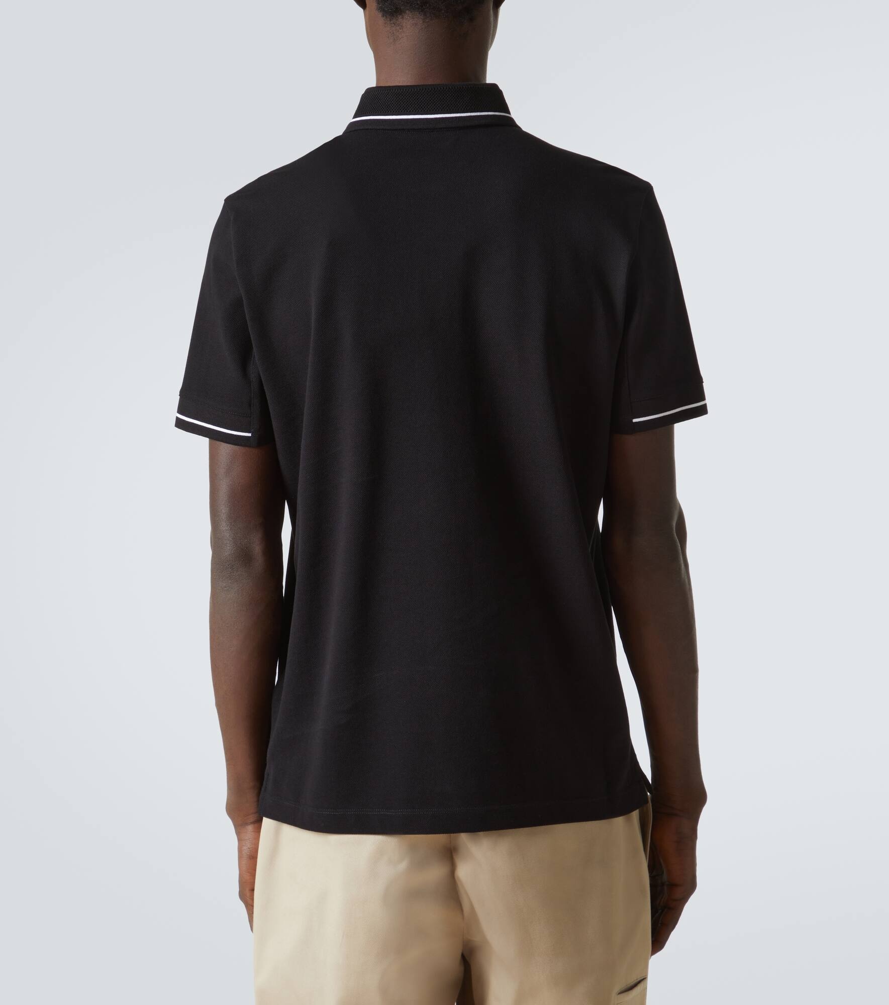 Logo cotton piqué polo shirt - 4