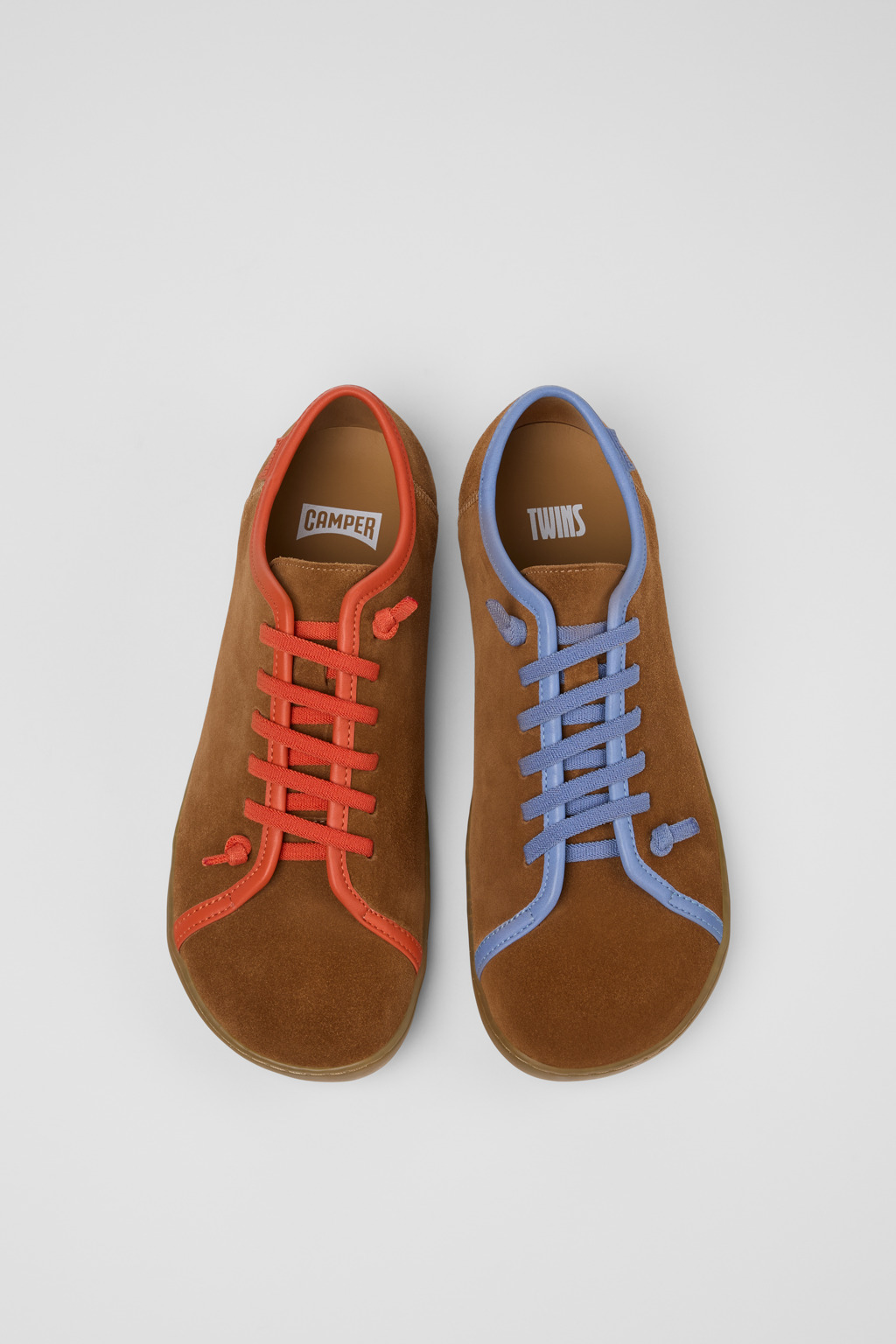 Multicolor Suede and Leather Shoes for Men. - 4