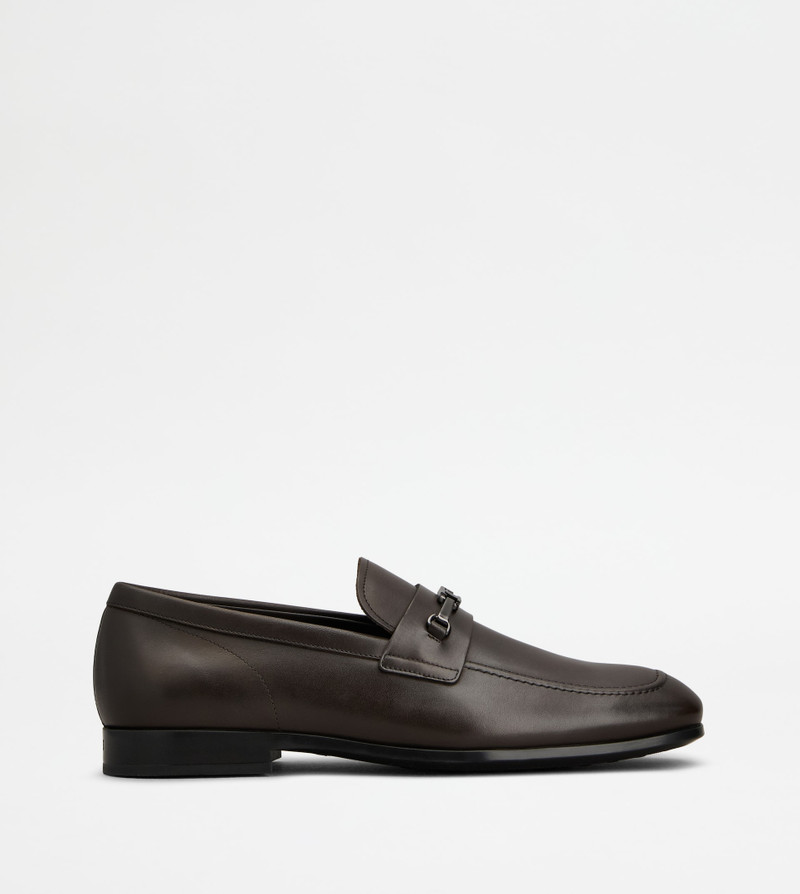 LOAFERS IN LEATHER - BROWN 1