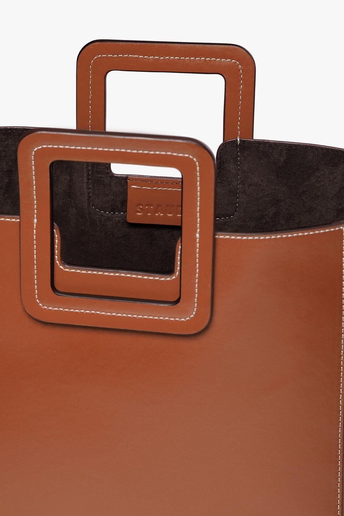 SHIRLEY LEATHER BAG | SADDLE - 7