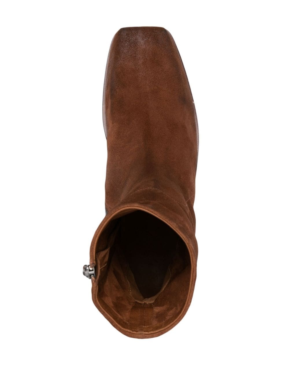 square-toe ankle boots - 7
