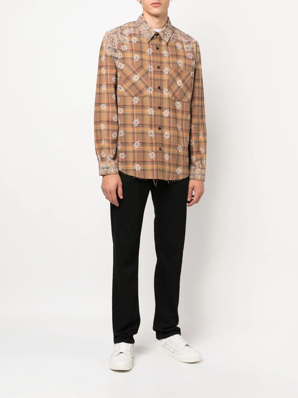 Bleach Banana Plaid paisley shirt - 2