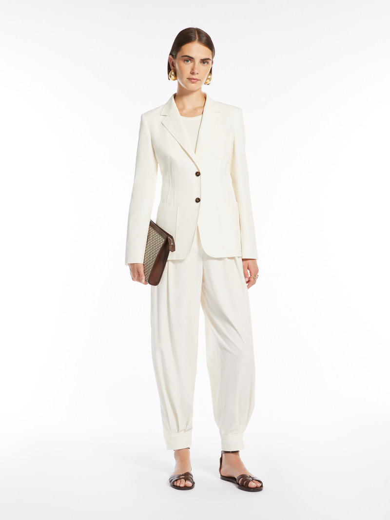 Max Mara ABETAIA Fitted cotton blazer outlook
