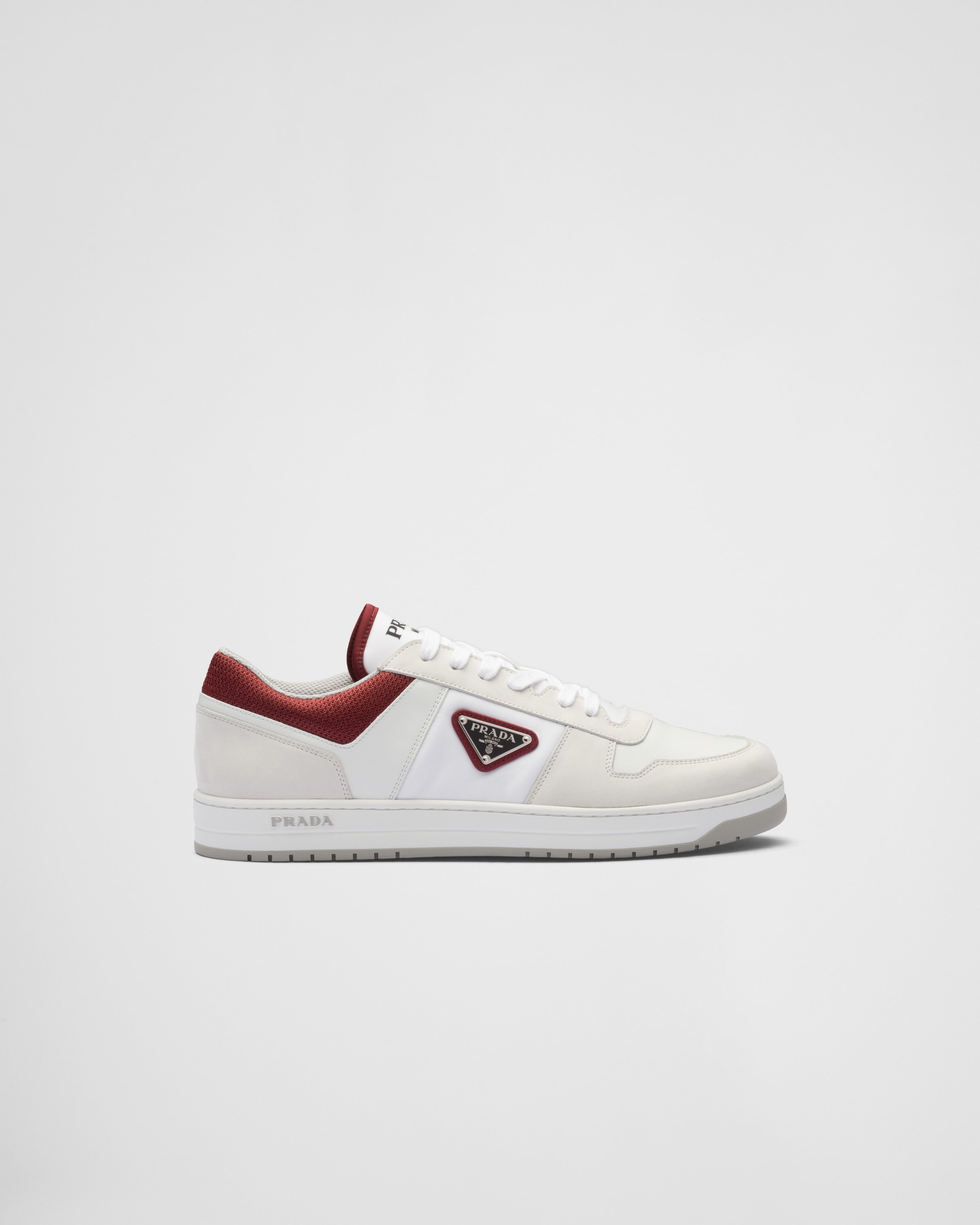 PRADA＊Downtown Re-Nylon sneakers レザー スニーカー＊送料込 Prada Downtown Re-Nylon sneakers | REVERSIBLE