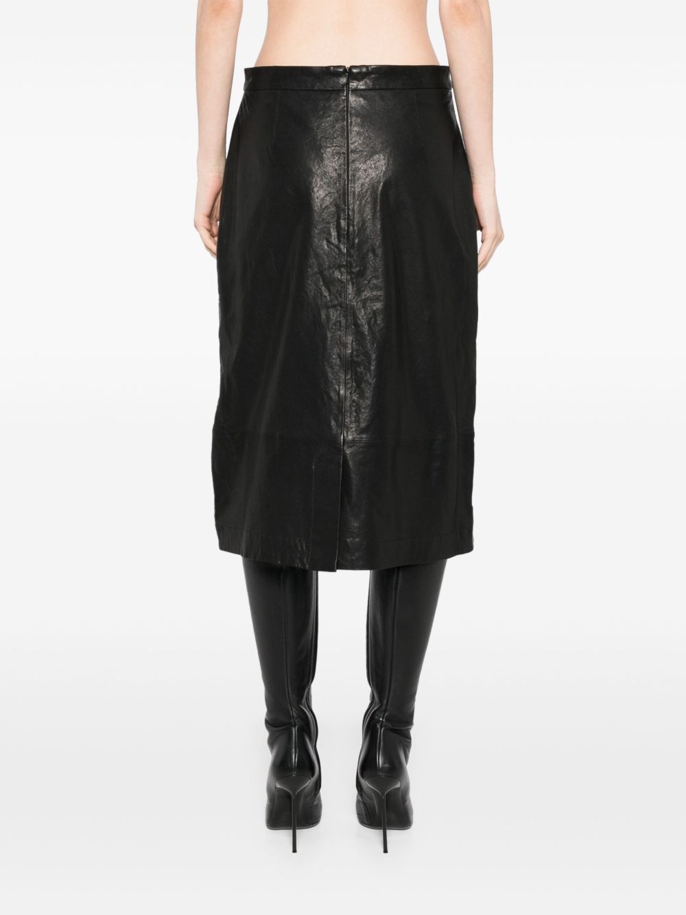 leather skirt - 4