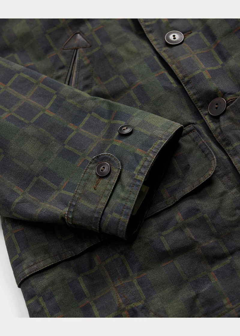 Check-Print Oilcloth Jacket 4