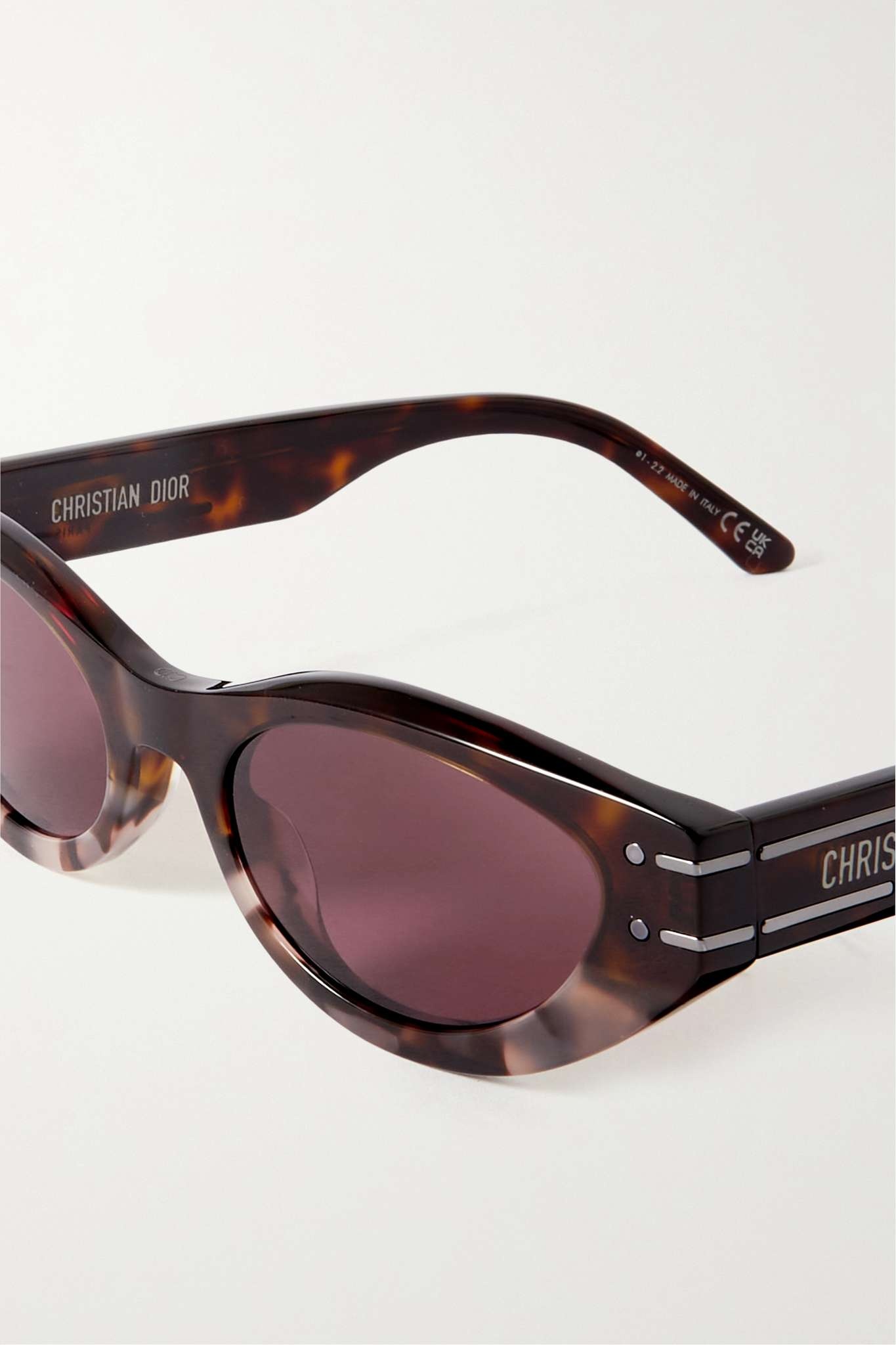 DiorSignature B5I oval-frame tortoiseshell acetate sunglasses - 4