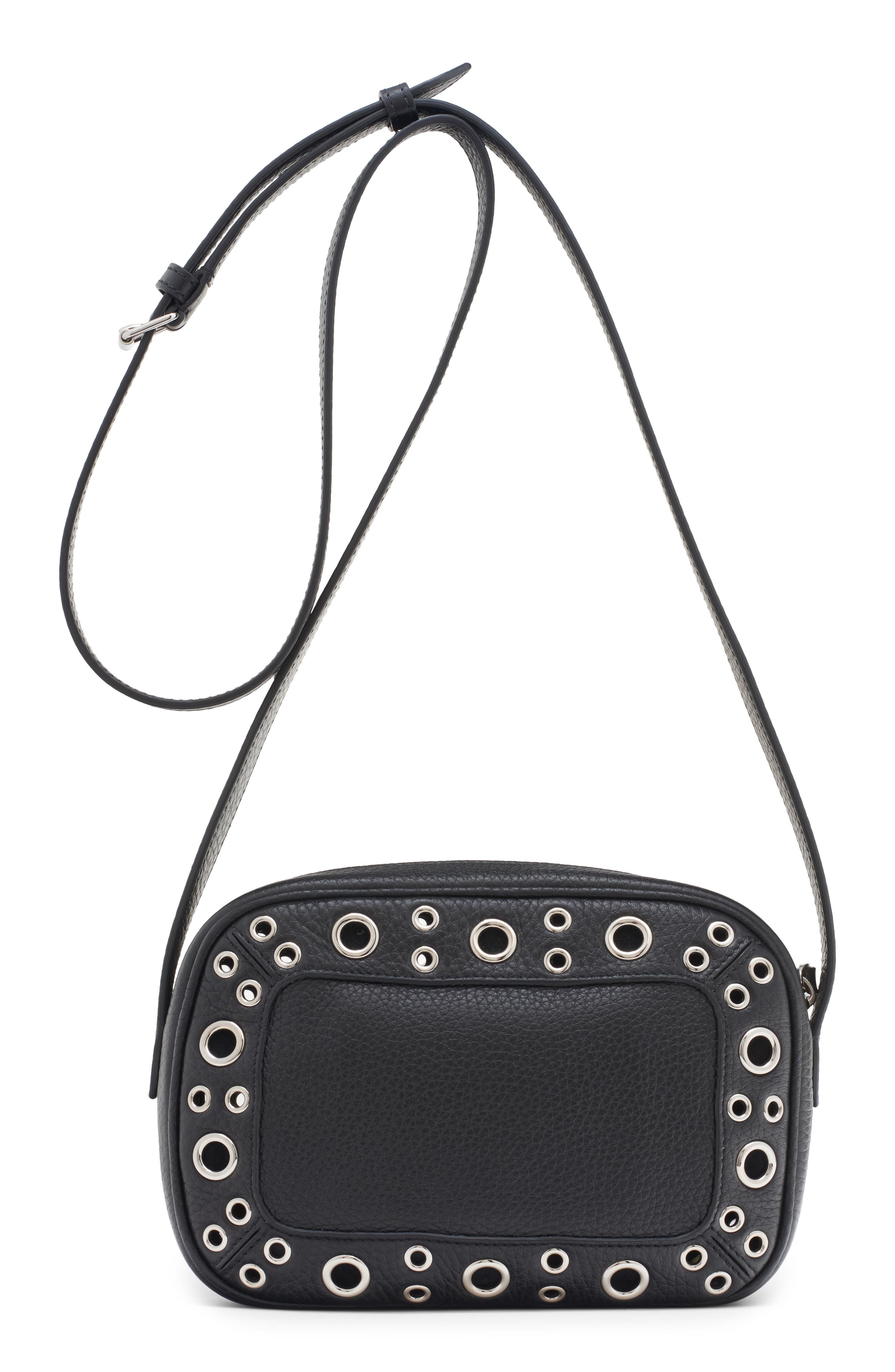 Valentino Garavani Nellcôte Studded Leather Crossbody Bag in Nero at Nordstrom - 3