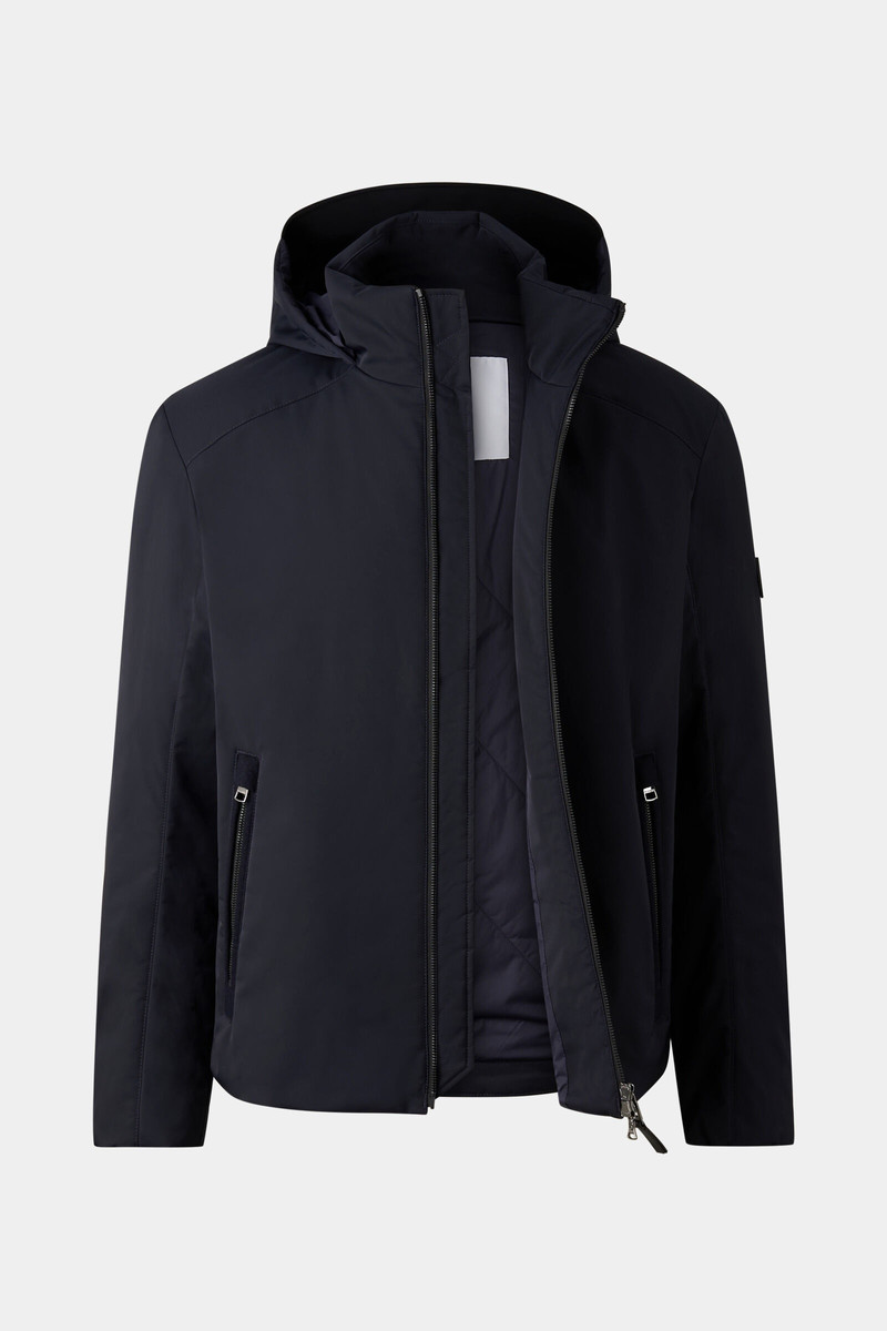 Wils Quilted blouson in Dark blue 2