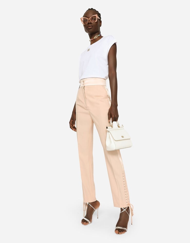 Gabardine tuxedo pants - 5
