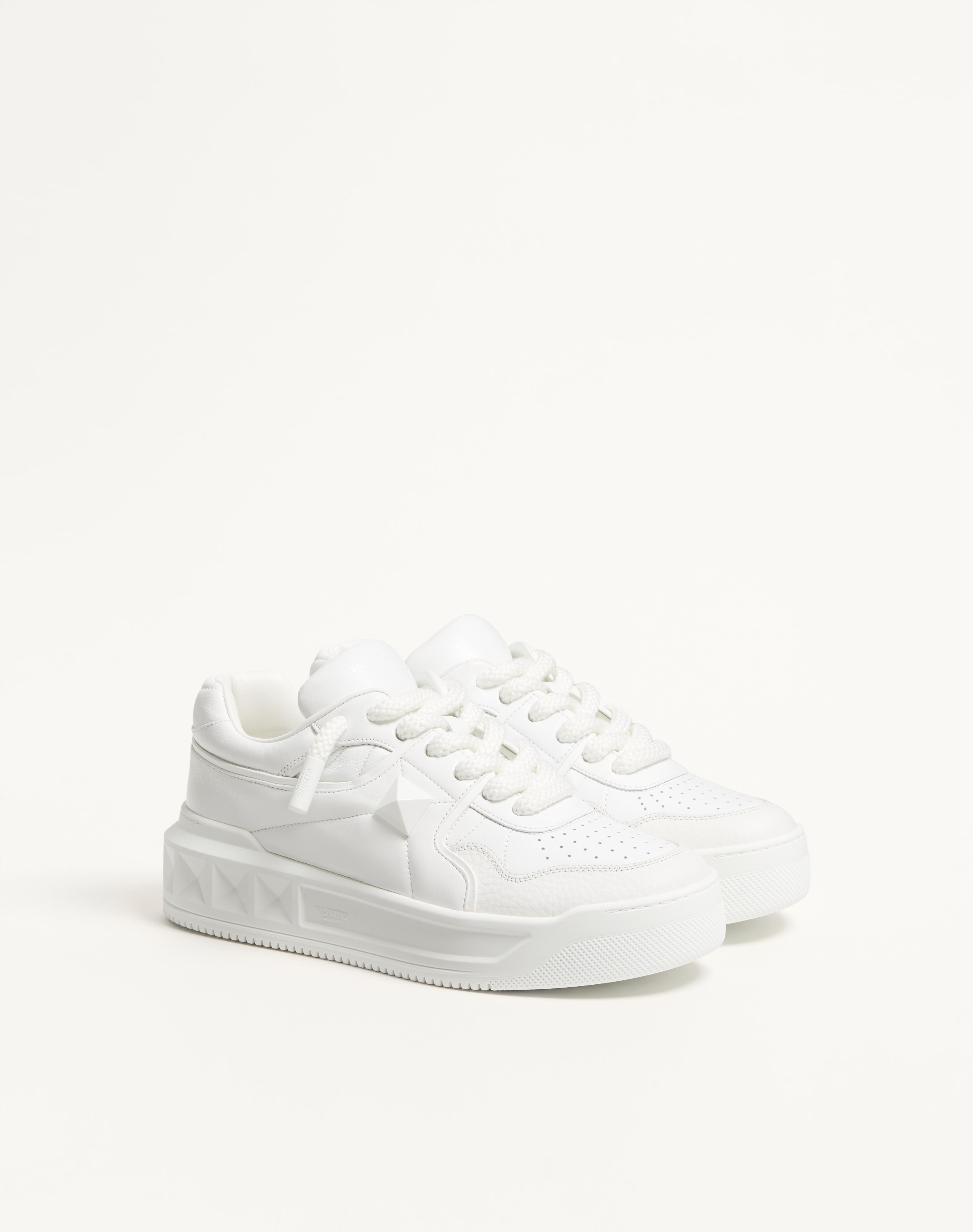 ONE STUD XL NAPPA LEATHER LOW-TOP SNEAKER - 3
