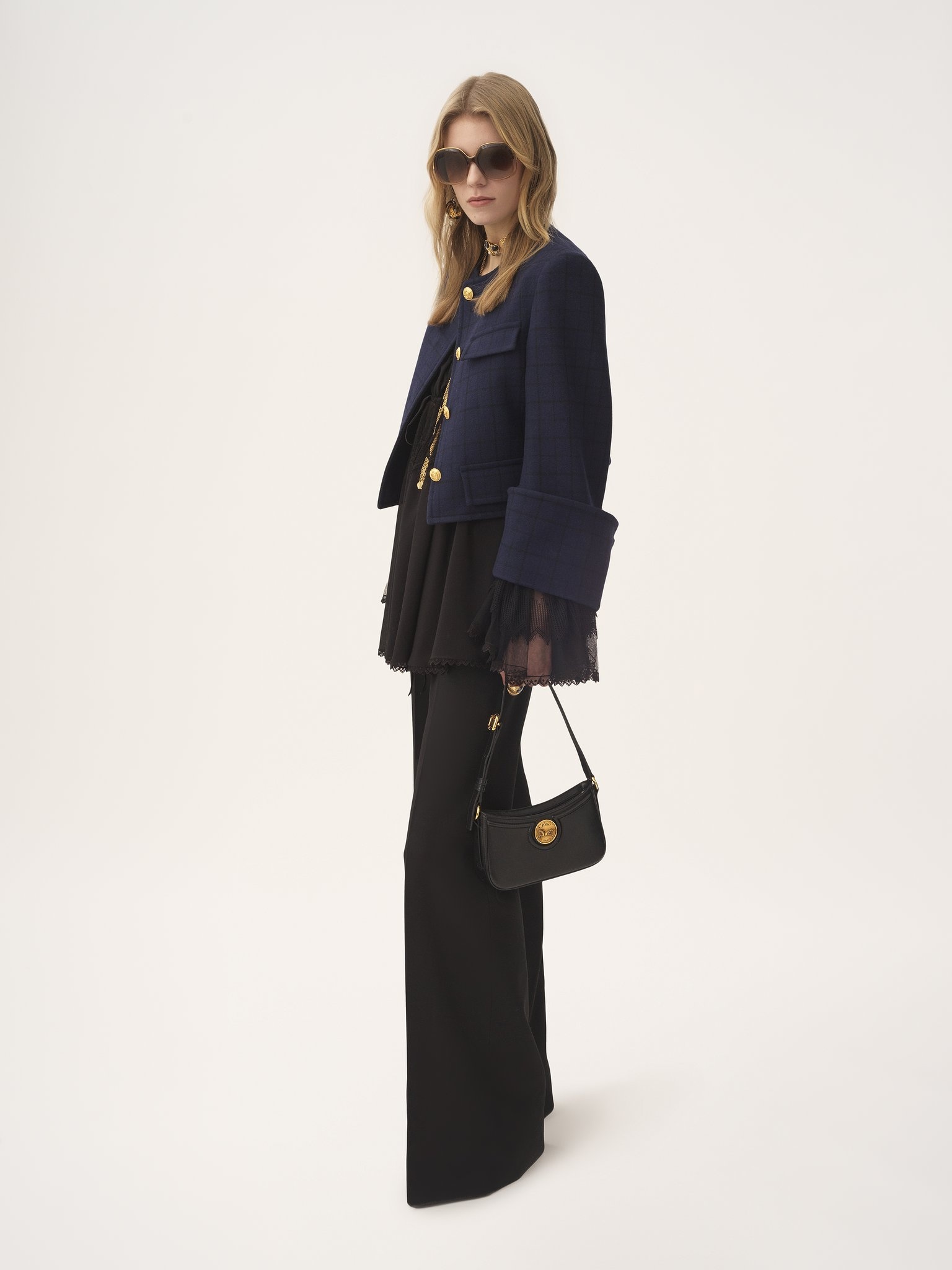 HORSE MEDAL SHOULDER BAG IN GRAINED LEATHER - 7