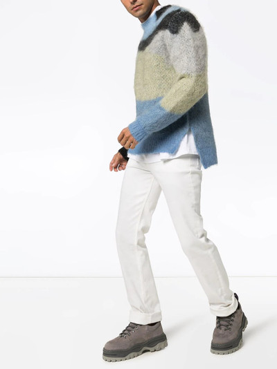 Ambush colour-blocked crew-neck jumper outlook