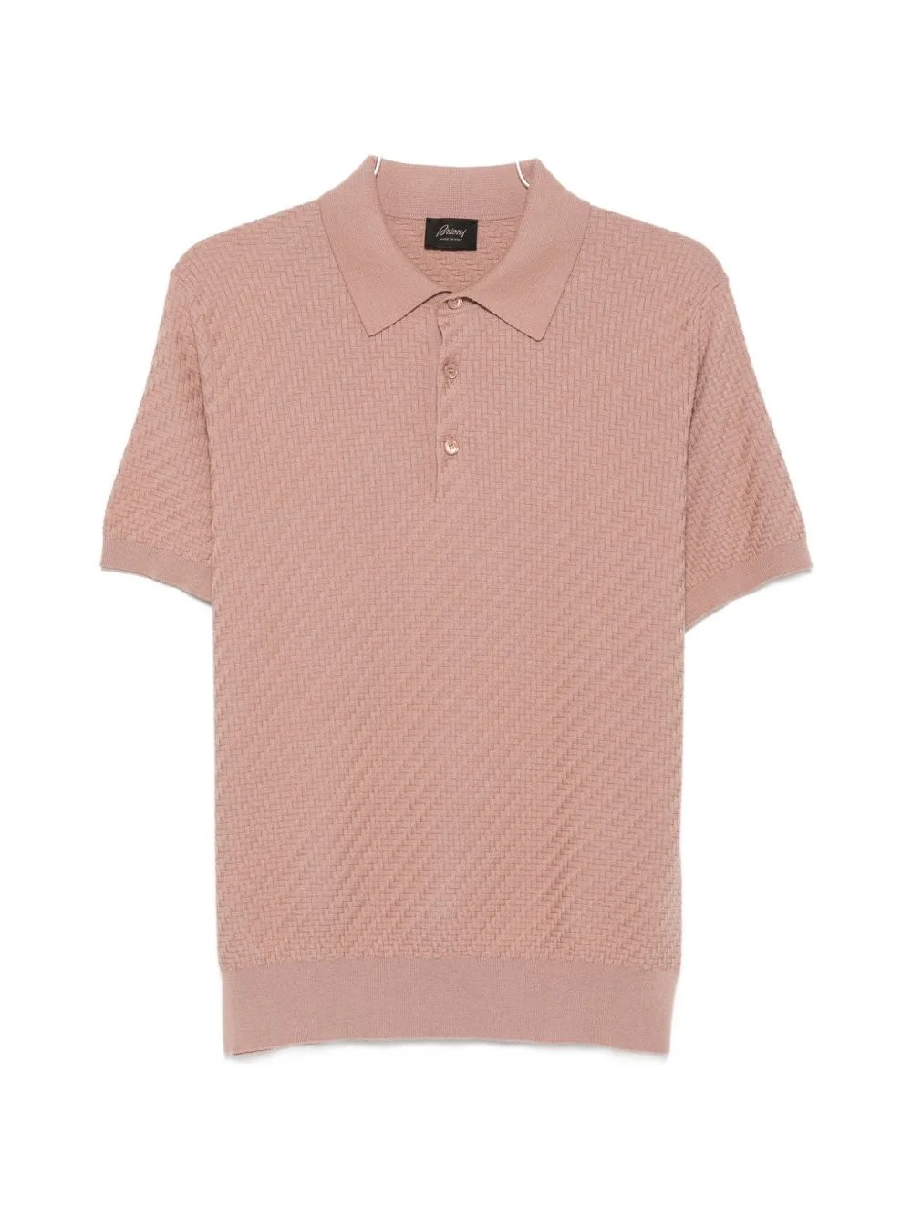 Cotton and cashmere polo shirt - 1