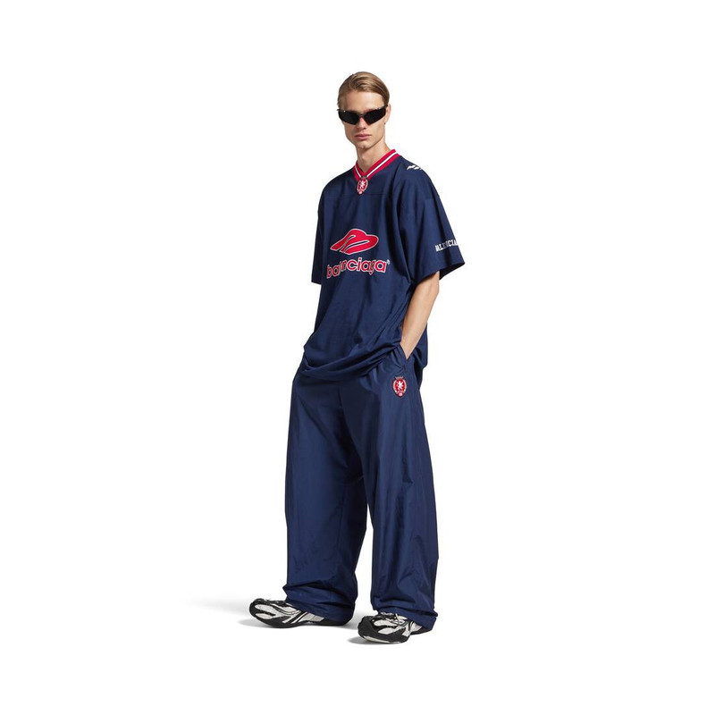 BALENCIAGA Men's 3b Football Tracksuit Pants in New Dark Navy outlook