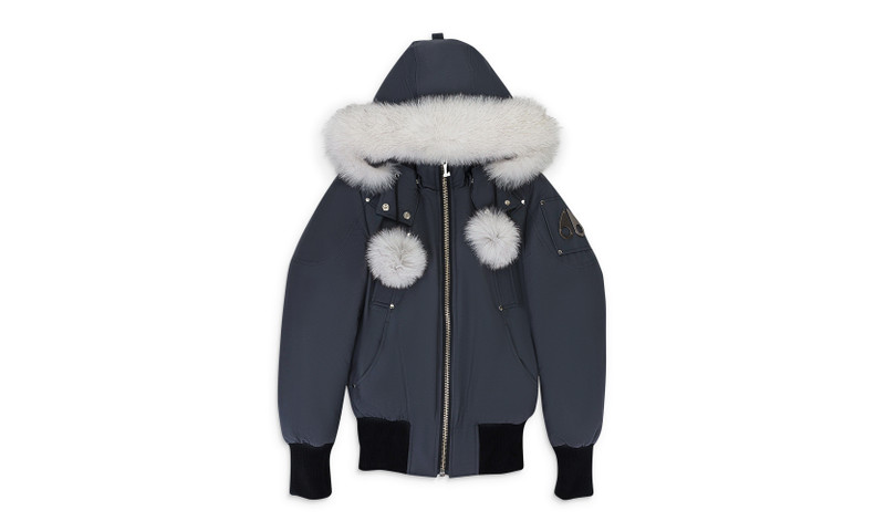 MOOSE KNUCKLES DEBBIE BOMBER GRANITE W/NAT BOMBER "Granite W/Nat" 1