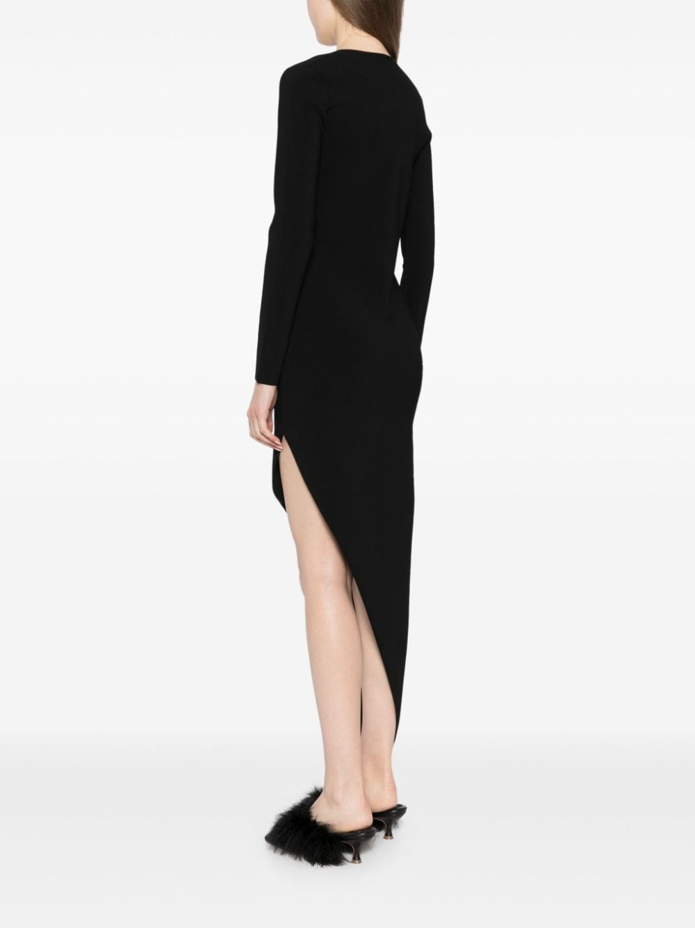 asymmetic midi skirt - 4