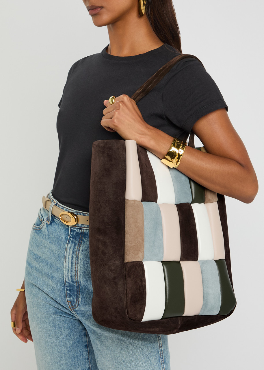 Khaite Zoe Patchwork Leather and Suede Tote bag - 5