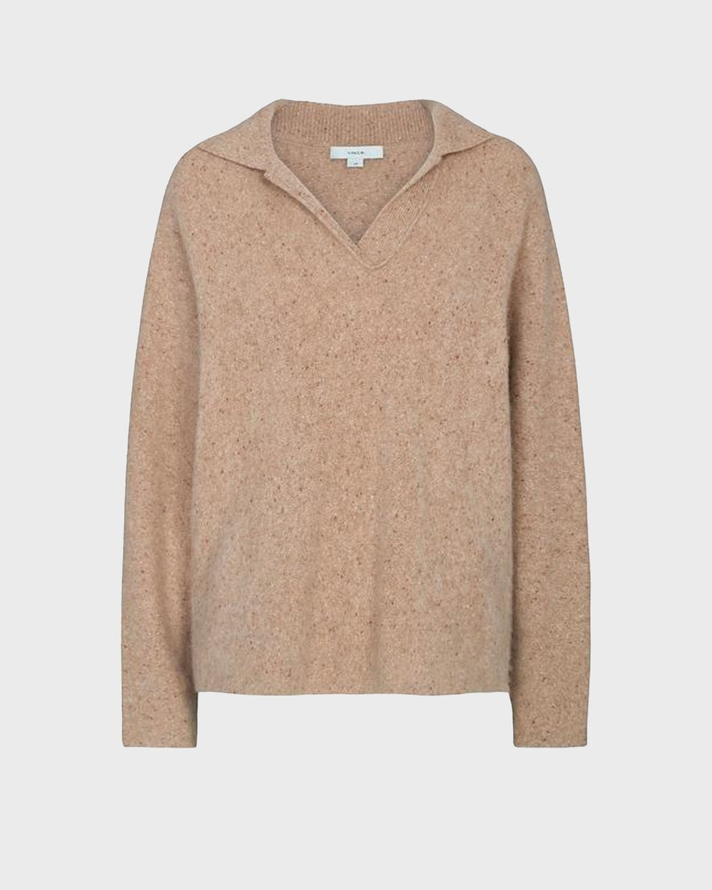 Sweater Donegal Dolman Polo Beige - 1